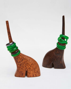 Kithul and coconut rind holders